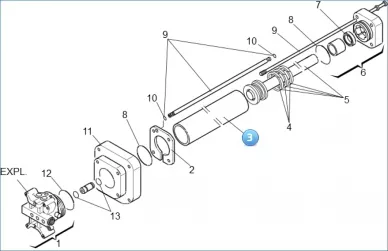 FAAC 7366075 Cylinder 402