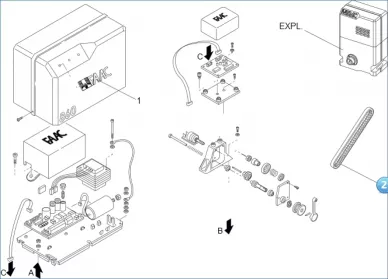 FAAC 7412035 Toothed belt t2,5/265-6 pol.a+p