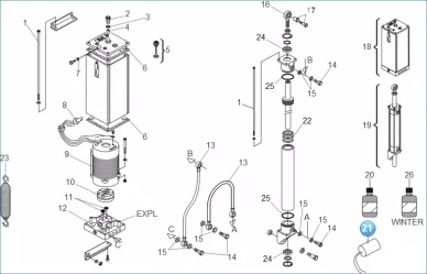 FAAC 76012515 Cnd pp mlr 25 prl 12,5mf 400v