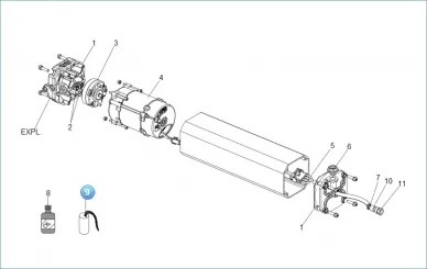 FAAC 76012625 C.t.b.c.pp 25mf 250vac