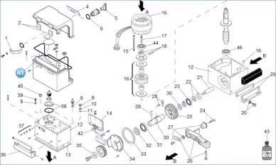 FAAC 7908595 Motor assembly Intf 844 98