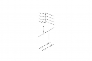 Fadini 1967L Set of 4 Steel Tension Cables