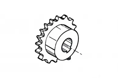 Fadini 2055L Galvanized steel gear wheel 1/2” Z20 for MEC 200 LB drive
