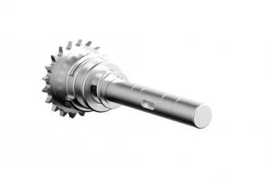 Fadini 2056L Galvanized steel gear wheel 1/2” Z20 with shaft and bearing for MEC 200 LB drive
