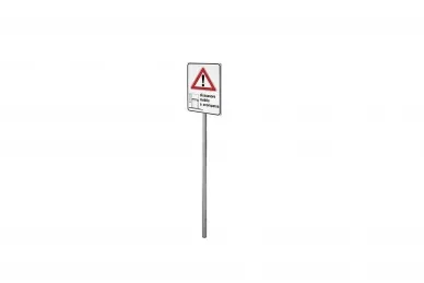 Fadini 3220L Road Warning Sign