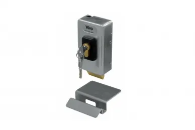 Fadini 7098L Vertical electric lock V96, with a rotating deadbolt, double-cylinder