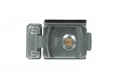 Fadini 7099L Poziomy zamek elektryczny V96, z obrotową zasuwką i okrągłym bębenkiem