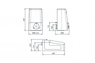 Fadini 7154L MEC 200 Manual opening version up to 1800 kg
