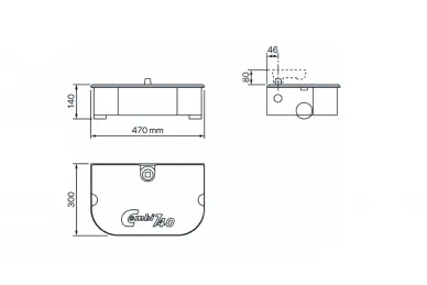 Fadini 767789BB3DXL COMBI 740 oil-hydraulic cylinder without manual opening function, with slow-down function and flow regulator (right)