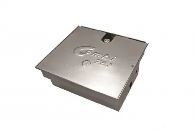 Fadini 7873L Gate support foundation casing, complete with cover, galvanized steel