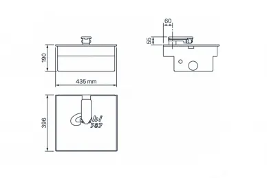 Fadini 78778BB3L COMBI 787 P3 Underground actuator without manual opening function and with slow-down function