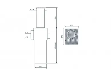 Fadini 9697L TALOS M30 Automatic post for area protection 800/275