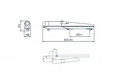 Fadini DARDO 430 K430.2L Swing gate kit
