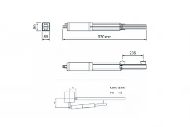 FADINI HINDI 880 SPRINT K880T.2L Set für Flügeltore