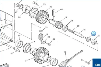 Flange for gear SOON (PPD1284.4540)