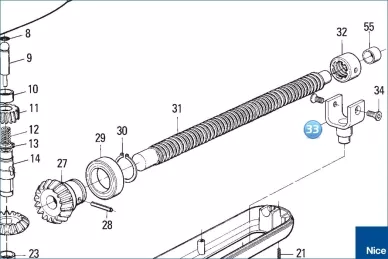 Fork nut pulling screw PLUTO (PMPU.4610)