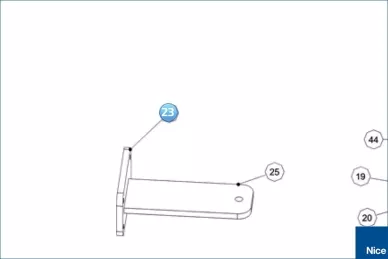 Four holes back bracket TOONA7024 (PMD1639.4610)