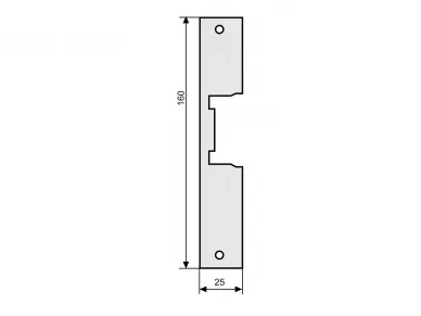 Frontplatte für elektrischen Türöffner 901X