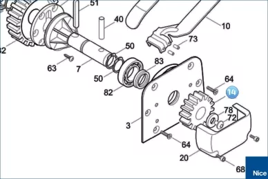 Gear M=4 Z=18 (PMD0628.4610)