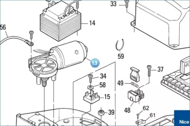 Gear motor POP/SPIDO/SHEL/GDS/TS432/XA432 (SPA03R04)