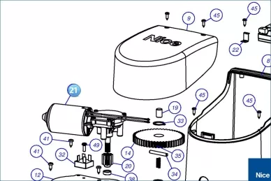 Gear motor SPIN11/GD0/HOPP (SPA07R02)