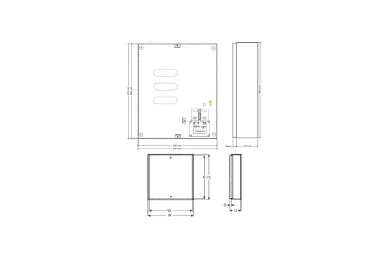 Gehäuse Pulsar AWO257 für SATEL-Schalttafeln mit Transformator
