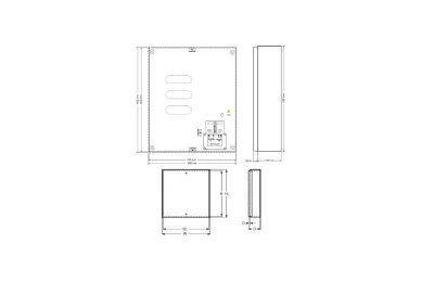 Gehäuse Pulsar AWO270 für SATEL-Schalttafeln mit Transformator