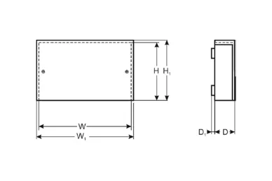 Gehäuse Pulsar AWO363 für Tastenfelder, Aufputzmontage