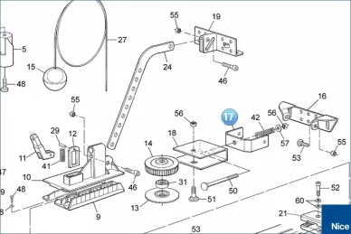 Handle pinion mounting SPIN (PMD0541R01.4610)