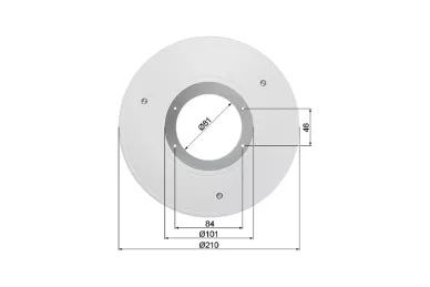 Hikvision DS-1227ZJ Support de montage au plafond pour caméra dôme