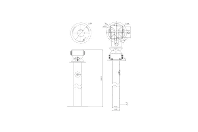 Hikvision DS-1233ZJ Adattatore di distanza 1093mm