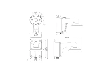 Hikvision DS-1273ZJ-130B Support de montage