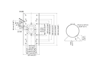 Hikvision DS-1275ZJ-SUS Masthalterung