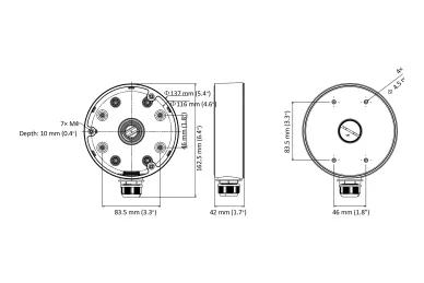 Hikvision DS-1280ZJ-PT6 Scatola di giunzione