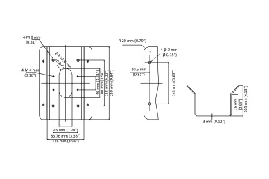Hikvision DS-1476ZJ-SUS Adattatore d'angolo
