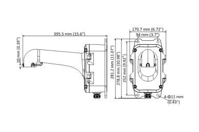 Hikvision DS-1604ZJ-BOX Support mural