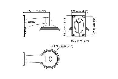 Hikvision DS-1605ZJ Wandhalterung