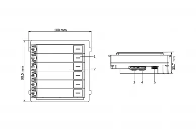 Hikvision DS-KD-KK Visitenkarten-Modul