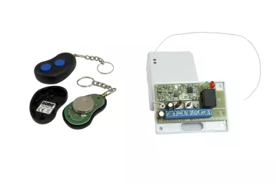 Inside the remote control and the transmitter: