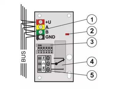 Jablotron JA-110N Bus power output module PG 250 V