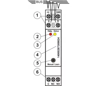 Jablotron JA-110N-DIN Bus DIN power output module