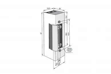 JiS 1420 12-24V AC/DC Elektrischer Türöffner mit Schalter