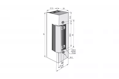 JiS 1733R 12-24V AC/DC Elektrischer Türöffner mit Speicher