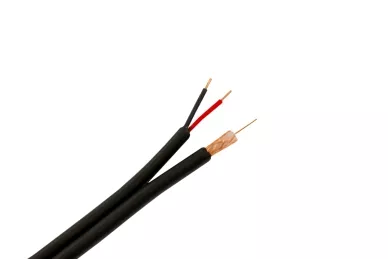 Kabel CCTV CAMSET 75-0.59/3.7+ 2x 0.5mm2 PE 1m