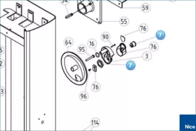 Key lock with two keys (CM-B-1010.1630)