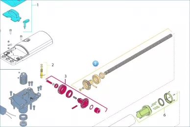 KingGates 1722C1 Zespół śruby pociągowej LINEAR 500 (24/230) (907050100)