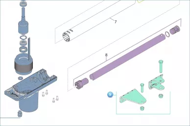 KingGates 1722C6 Fixing brackets LINEAR 500 (24/230) (907110100)