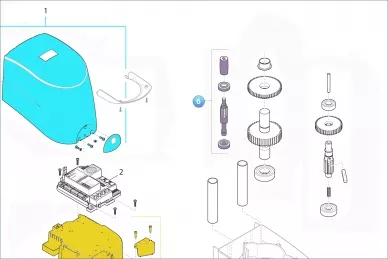 KingGates 172995 Zespół wałka pośredniego 1 stopnia MODUS280 (908020000)