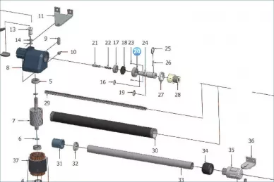 KingGates RL20 bearing 6004 LINEAR worm shaft