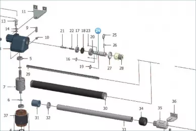 KingGates RL24 LINEAR scroll shaft